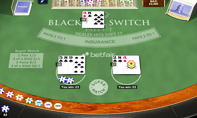 Afbeeldingsresultaat voor blackjack switch