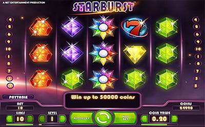 Starburst Intro Screen