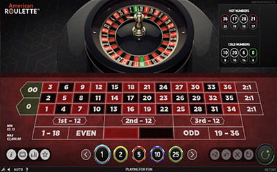 Roulette Selection at Genesis Casino