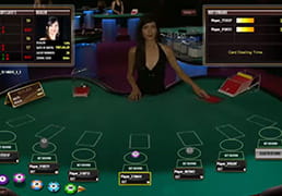 Screenshot of the Live Dealer Blackjack by Microgaming