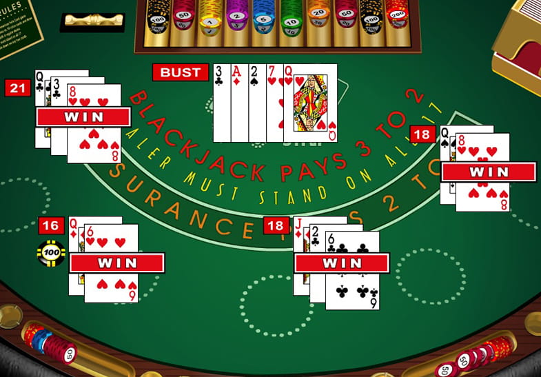 A Demo Version of Vegas Strip Blackjack