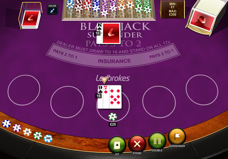 Play Blackjack Surrender for Free!