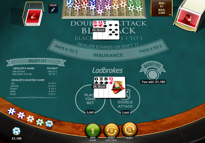 Play Double Attack Blackjack Here for Free