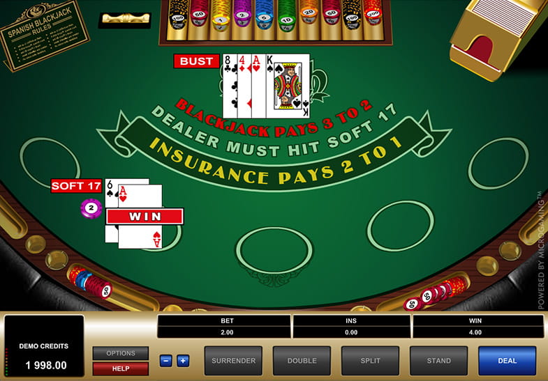 Play Spanish Blackjack on our Demo Version