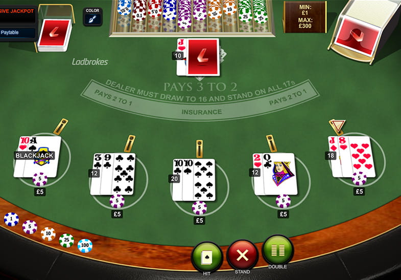 Play Progressive Blackjack for Free!