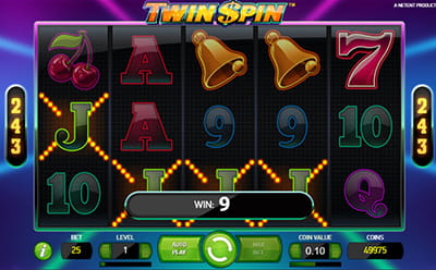 Twin Spin: A Slot Game Provided by NetEnt and Part of the InterCasino Portfolio